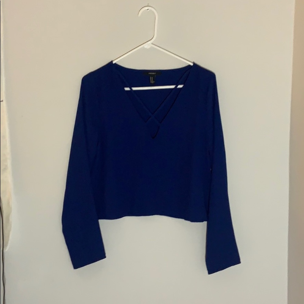 Forever 21 midnight blue top